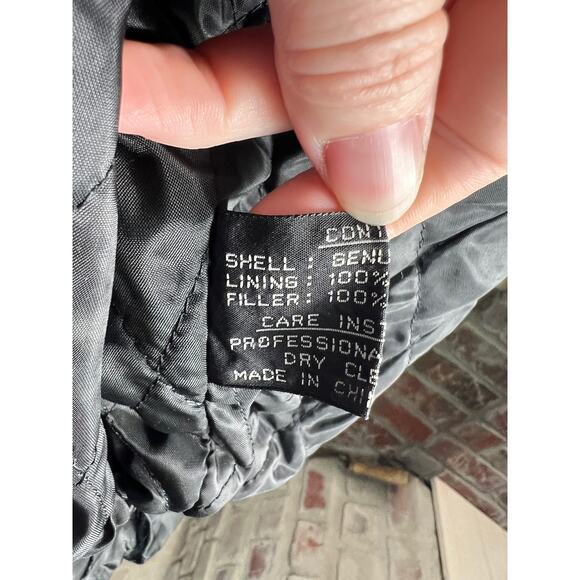 badlands leather jacket unique pattern dolman sleeve 1990s black - Picture 16 of 16